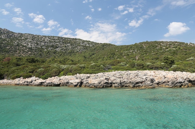 L'île de Karaada en mer Égée Bodrum Turquie