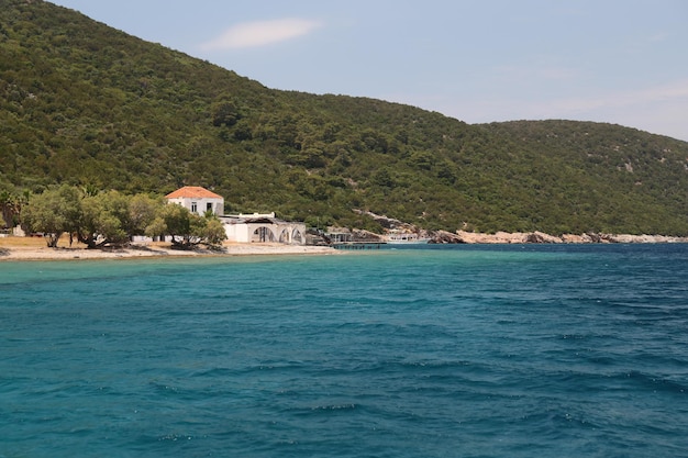 L'île de Karaada en mer Égée Bodrum Turquie