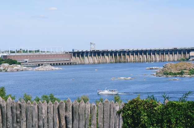 L'île de Khortytsya. Centre des cosaques ukrainiens, un complexe historique et culturel Zaporizhzhya Sich.