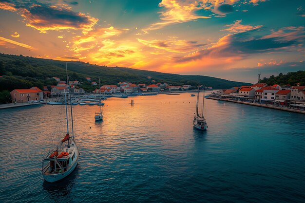 L'île de Krkecsao, en Croatie, photographiée