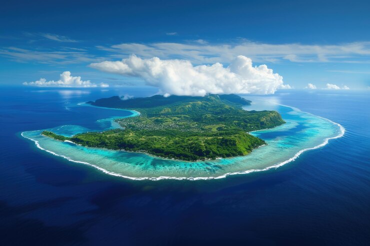 Photo l'île de mahe et le parc marin de sainte anne aux seychelles, en afrique