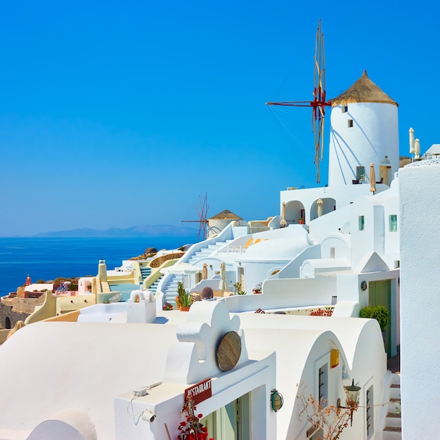 L'île de Santorin en Grèce. Paysage