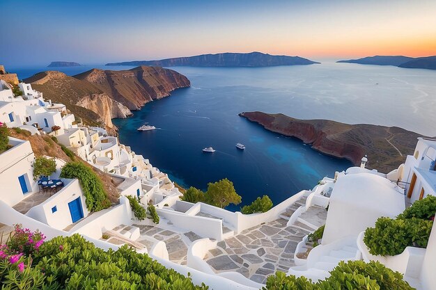 L'île de Santorin, en Grèce