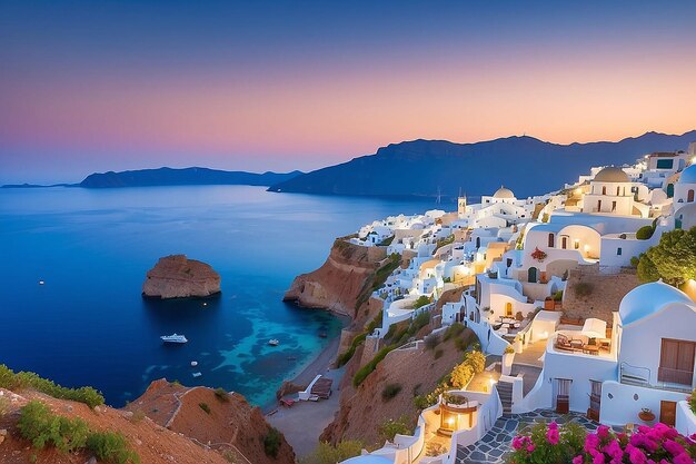 L'île de Santorin, en Grèce