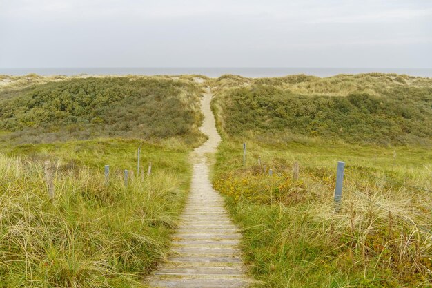 Photo l'île de wangerooge dans la mer du nord allemande