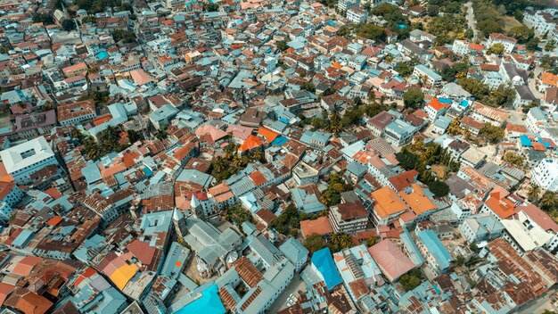 Photo l'île de zanzibar est la principale île de l'archipel tanzanien de zanzíbar.