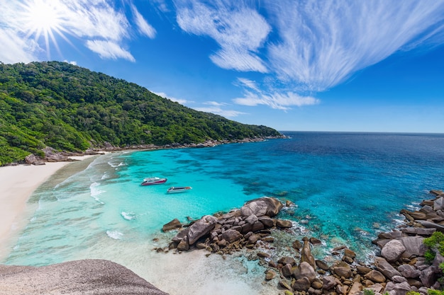 Photo Îles similan mer d'andaman, phang nga, phuket, thaïlande