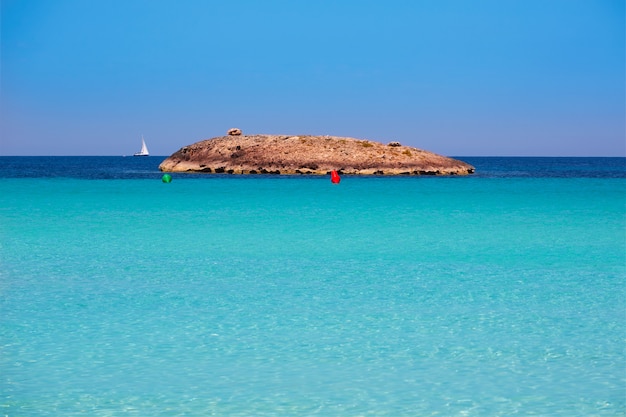 Illetes Illetas sur la plage de formentera à Baléares