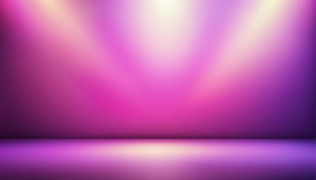 une illusion rayonnante en arrière-plan des lumières roses et violettes dansent dans le studio