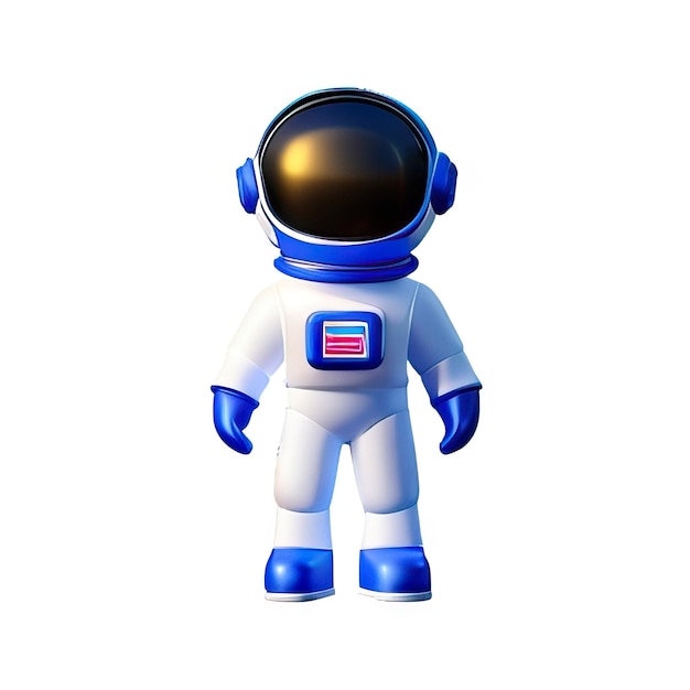 L'illustration 3D de l'astronaute générée par l'IA