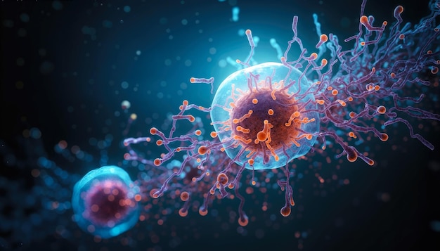 Illustration 3D de la bactérie de la grippe porcine