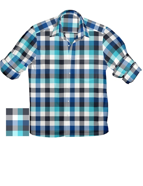 Illustration 3D de la chemise d'homme moderne