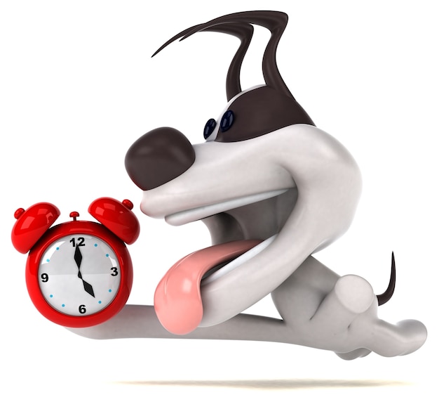 Illustration 3D de chien amusant