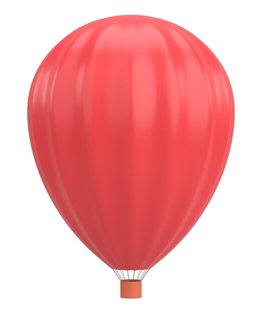 Illustration en 3D du ballon à air chaud