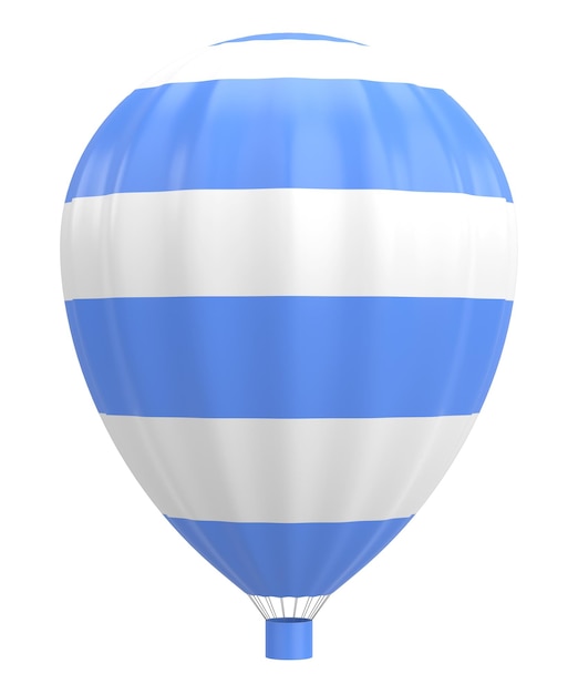 Illustration en 3D du ballon à air chaud