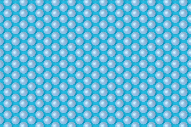 Illustration 3D du cercle bleu. Ensemble de formes sur fond monocrome, motif. Fond de géométrie