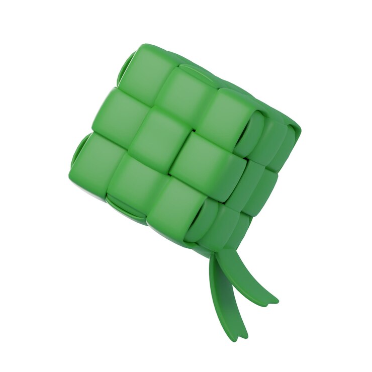 Photo illustration en 3d du ketupat