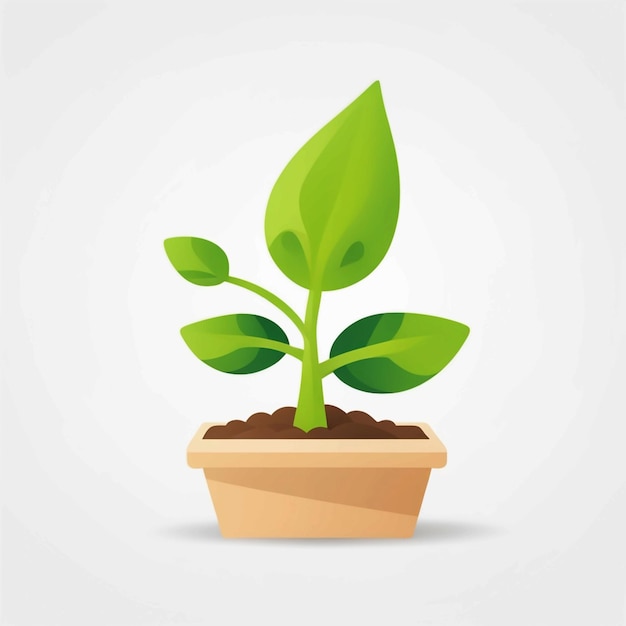 Illustration 3D du vecteur de germination