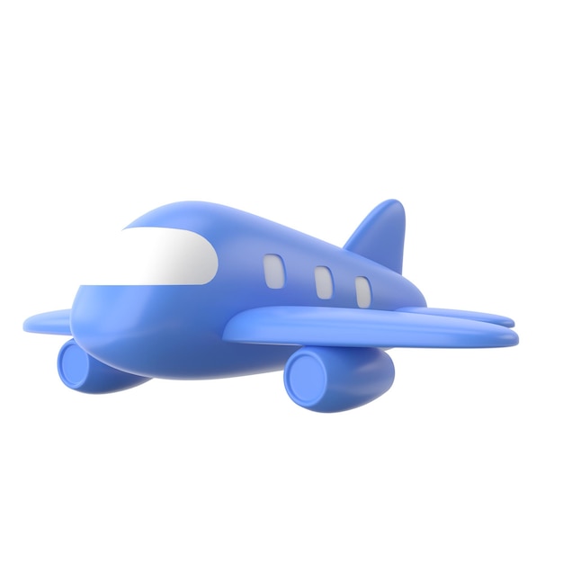 Illustration 3D de l'élément de voyage de l'avion 3D