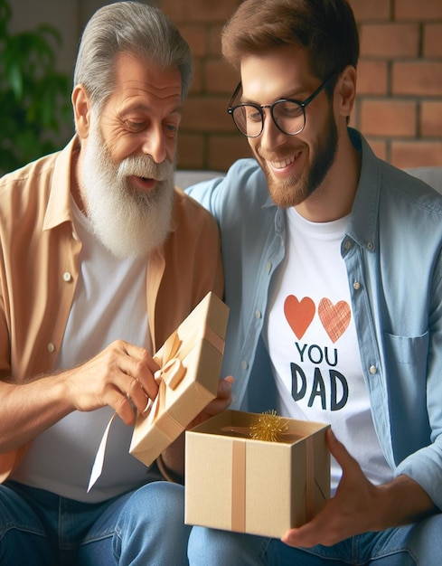 Photo cette illustration 3d est conçue pour la fête des pères.