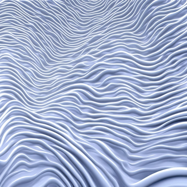 Illustration 3d de fond abstrait vague blanche