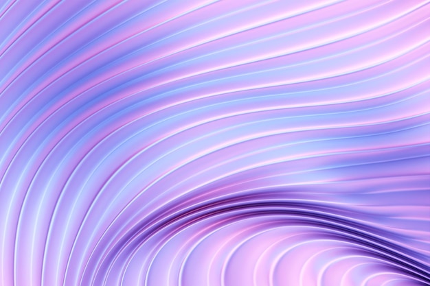 Illustration 3d d'un fond dégradé abstrait violet classique avec des lignes PRint des vagues Texture graphique moderne Motif géométrique