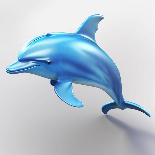 Illustration 3D d'une forme de dauphin