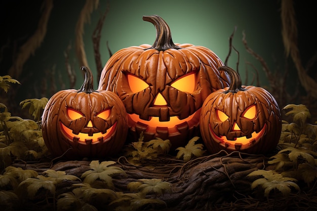 Photo illustration 3d de l'halloween