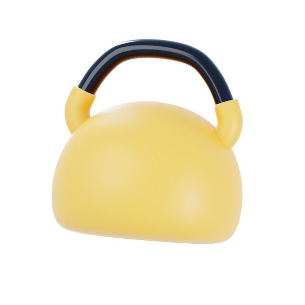 illustration 3d de kettlebell