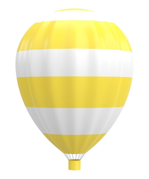 Illustration 3D de montgolfière