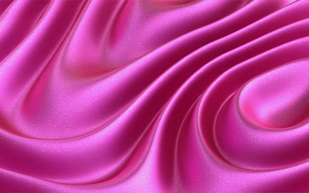 Illustration 3D de plastique rose, silicone, couches de texture brillante abstrait.