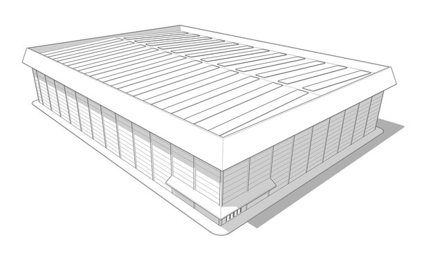 Illustration 3D d'un projet résidentiel