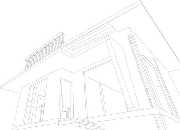 Illustration 3D d'un projet résidentiel