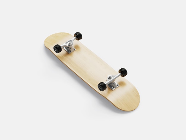 Illustration 3D Skateboard isolé