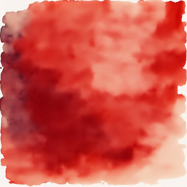 Photo illustration abstraite à l'aquarelle rouge sur le fond