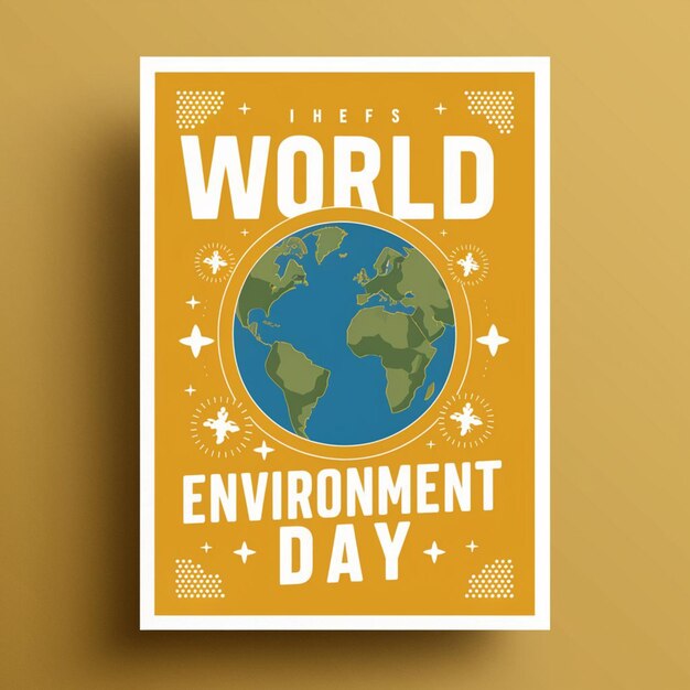 Photo illustration de l'affiche de la journée mondiale de l'environnement