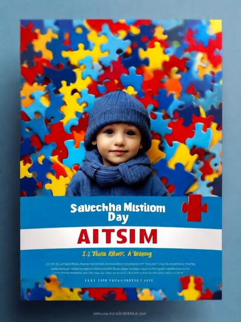 Photo illustration de l'affiche de la journée de sensibilisation à l'autisme