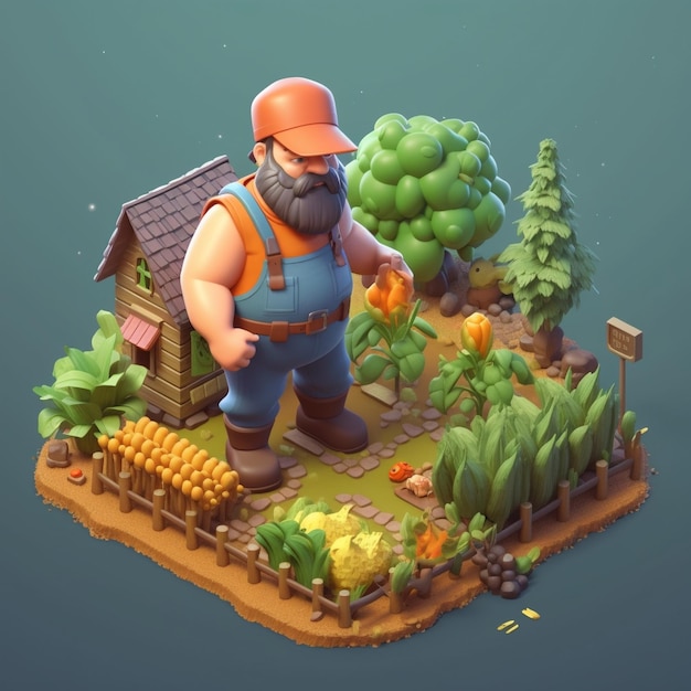 Illustration de l'agriculteur