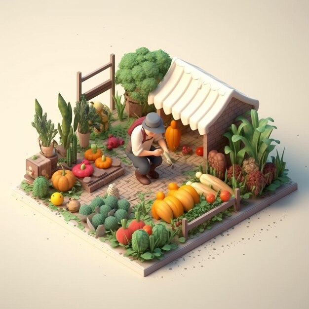 Illustration de l'agriculteur