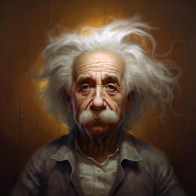 une illustration d'Albert Einstein