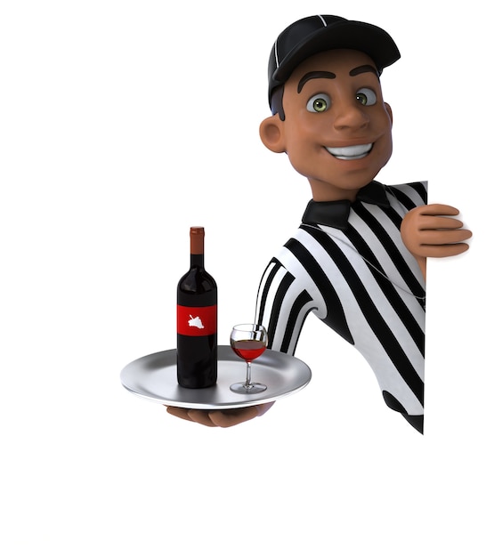 Illustration amusante d'un arbitre américain