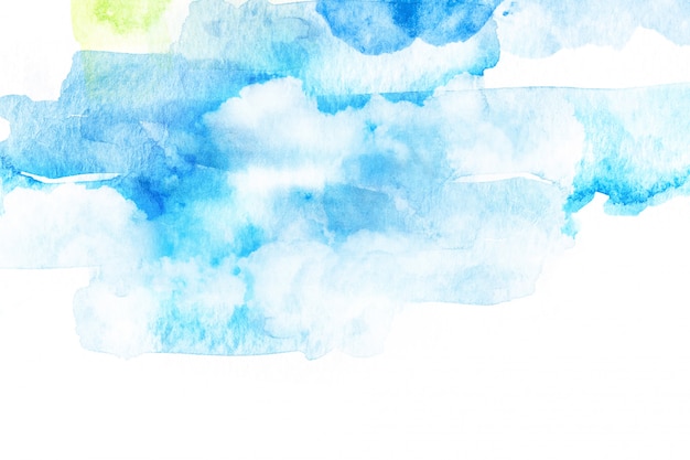 Photo illustration aquarelle du ciel avec nuage.