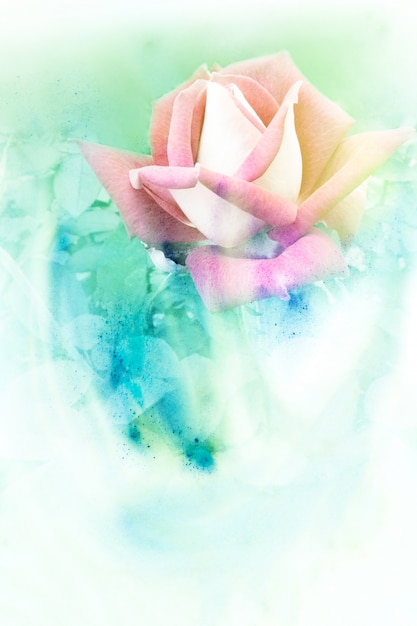 Illustration aquarelle de fleur.