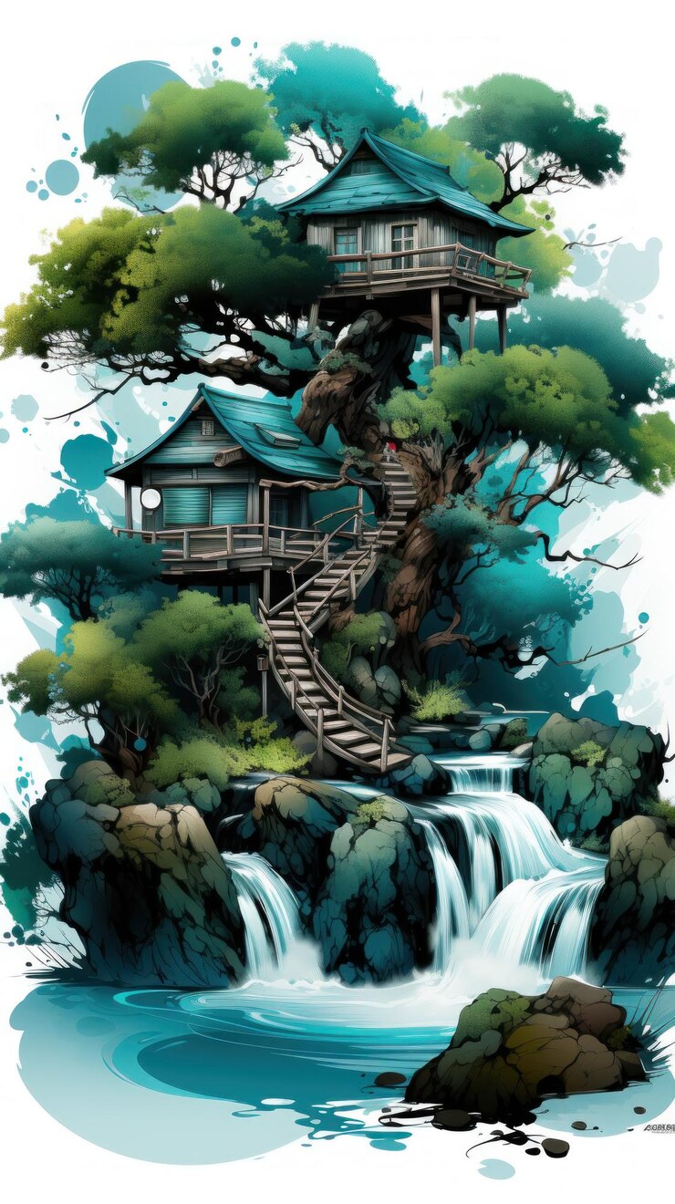 Une illustration à l'aquarelle