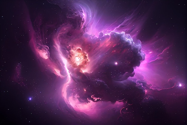 Illustration de l'arrière-plan de l'espace abstrait Galaxy