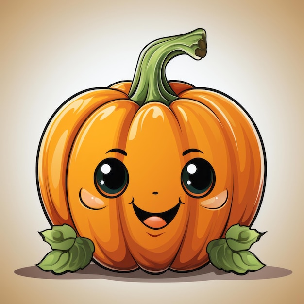 Illustration d'art de citrouille d'Halloween