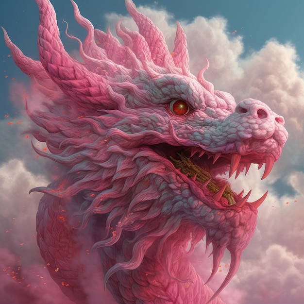 Illustration de l'art fantastique du dragon chinois