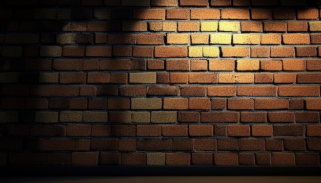 Illustration d'art numérique de fond de mur de brique AI générative