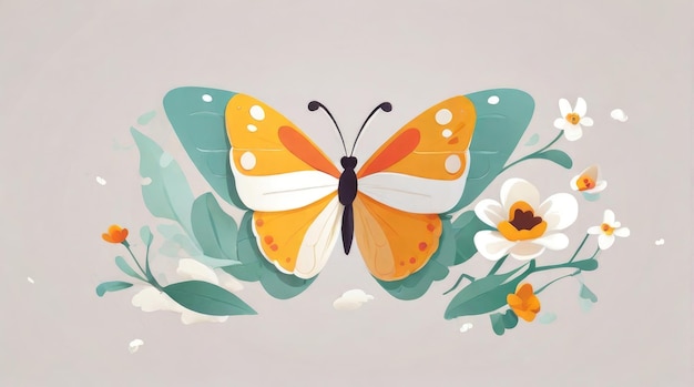 illustration d'art vectoriel du papillon