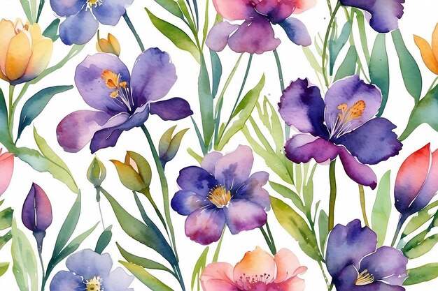 Illustration artistique à l'aquarelle de la fleur de lavande